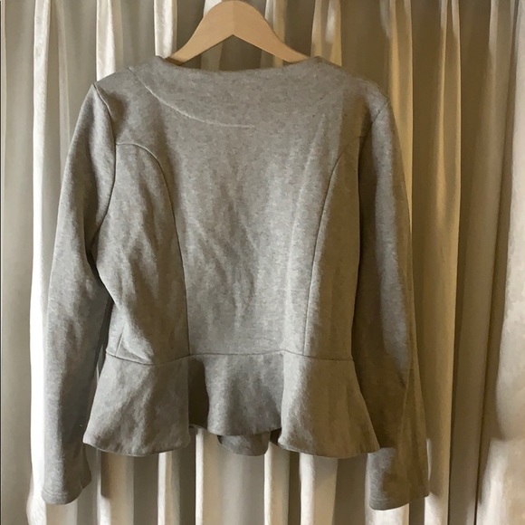 ASOS Peplum Jacket in Light Gray - Picture 4 of 6